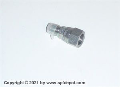 Swivel Adapter (B-Side) For Fusion Air Purge (AP) Spray Foam Guns - Aftermarket Part #117634